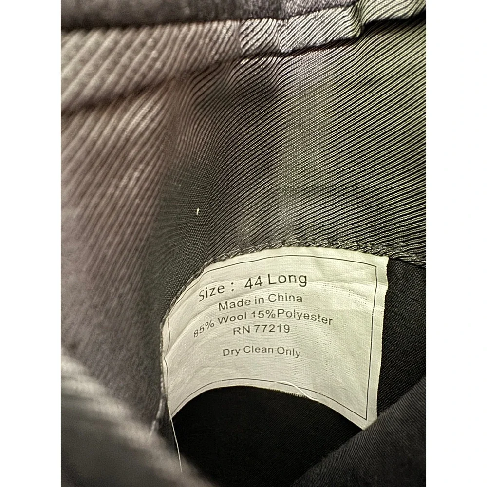 Pronto Uomo Platinum Mens 44 Long Grey Plaid Wool Blend Blazer Sport Coat Jacket